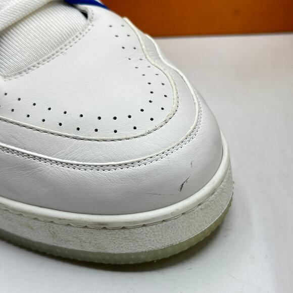 LOUIS VUITTON LV Trainer Sneaker Red White Blue 2020 Virgil Abloh Sz US 10.5 Men - Picture 4 of 10